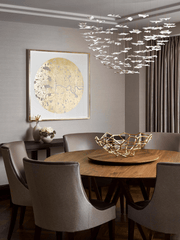 Leaf Twisted Sculptural Customize Chandelier