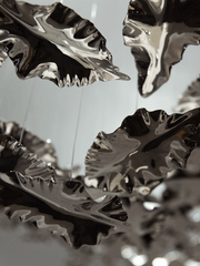 Leaf Twisted Sculptural Customize Chandelier