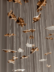 Leaf Twisted Sculptural Customize Chandelier