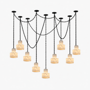 Multi-Tier Chain Drum Pendant Lamp