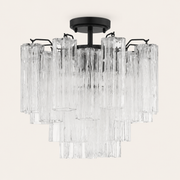 Addis Murano Glass Semi-Flush Ceiling Mount 17''W