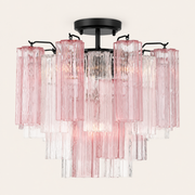 Addis Murano Glass Semi-Flush Ceiling Mount 17''W