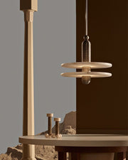 Alabaster Modern Marble Ring Pendant Light