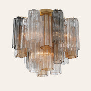 Addis Murano Glass Semi-Flush Ceiling Mount 17''W
