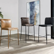 Eugina Leather Stool