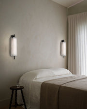 Modern Linear Black Metal Elegant Alabaster Pendant for Living room Lighting