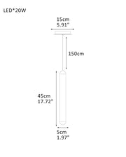 Cluster Mini Cadiz Linear Long Pendant Ceiling for Kitchen Island