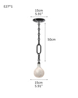Cluster White Alabaster Globe Pendant Light with adjustable chain