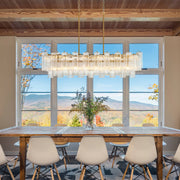 Addis Murano Glass Linear Chandelier 51