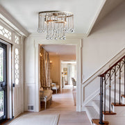 Aubrey Crystal Ball Flushmount Lamp