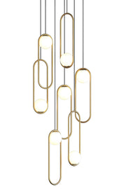 Luminous Modern LED Opal Glass Chandelier