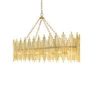 Althely 10 Lights Rectangle Pendant Chandelier