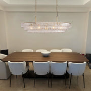 Amor Ghiaccio Glass Oval Chandelier 54