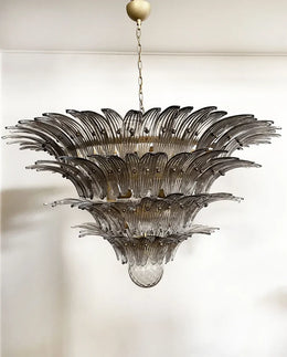 Murano Chandelier – Palmette – 163 glasses – Smoked
