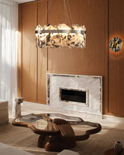 Modern LED Marble Round Chandelier 24