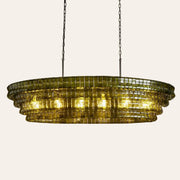 Amor Ghiaccio Glass Oval Chandelier 54