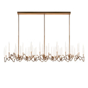 Custom Size Pezzo Crystal Long Chandelier L70''