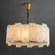 Lorry Alabaster Round Chandelier 20
