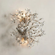 Fiore Crystal Flowers 2-Light Wall Sconce