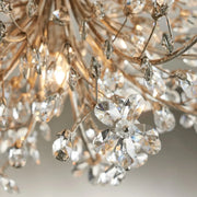 Fiore Crystal Flowers Flushmount