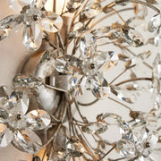 Fiore Crystal Flowers 2-Light Wall Sconce