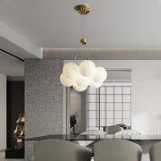 Alabaster Lunar Cluster Chandelier