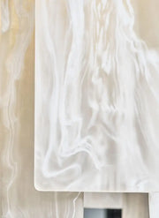 Murano Glass Alabaster Chandelier