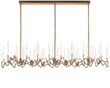 Custom Size Pezzo Crystal Long Chandelier L70''