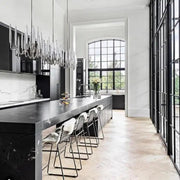 Custom Size Pezzo Crystal Long Chandelier L70''