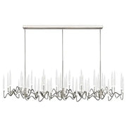 Custom Size Pezzo Crystal Long Chandelier L70''