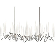 Custom Size Pezzo Crystal Long Chandelier L70''