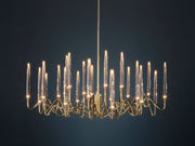 Pezzo Crystal Round Chandelier D33'' 47''  55''