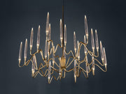 Pezzo Crystal Round Chandelier D33'' 47''  55''