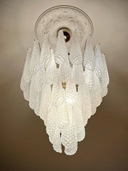 Murano Chandelier – Drop – 52 glasses – Transparent