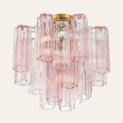 Addis Murano Glass Semi-Flush Ceiling Mount 17''W