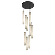 Alabaster Tube Staircase Chandelier