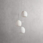 Arica Alabaster Round Chandelier