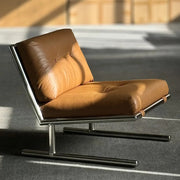 Modern Simple Oil Waxed Leather Leisure Chair