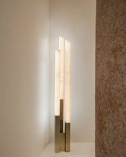 Modern Soft Glow LED Alabaster High Standing Floor Lamp
