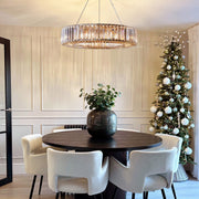 Lita Round Crystals Chandelier