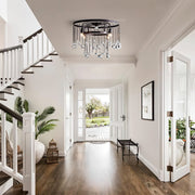 Aubrey Crystal Ball Flushmount Lamp
