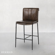 Eugina Leather Stool