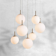 Casen Glass Round Chandelier 20