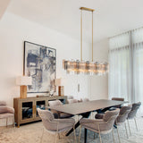 Addis Murano Glass Linear Chandelier 51