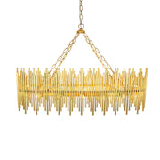 Althely 10 Lights Rectangle Pendant Chandelier
