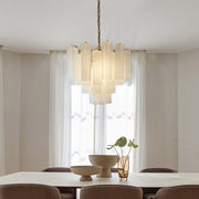 Murano Chandelier – 36 tubes – Matte white