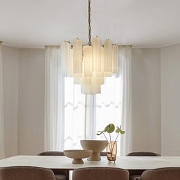 Murano Chandelier – 36 tubes – Matte white