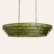 Amor Ghiaccio Glass Oval Chandelier 54
