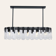 Nadia Glass Linear Chandelier 42