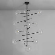 Aero 12-Light Modern Brass Chandelier
